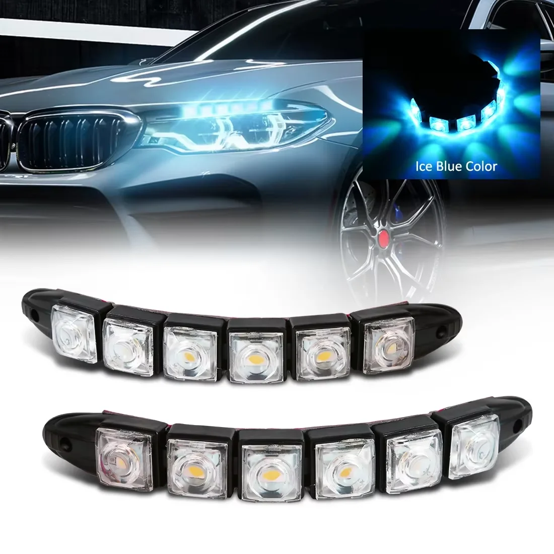 Waterproof Led Strip - 2PCS LED Waterproof DRL Light Cars