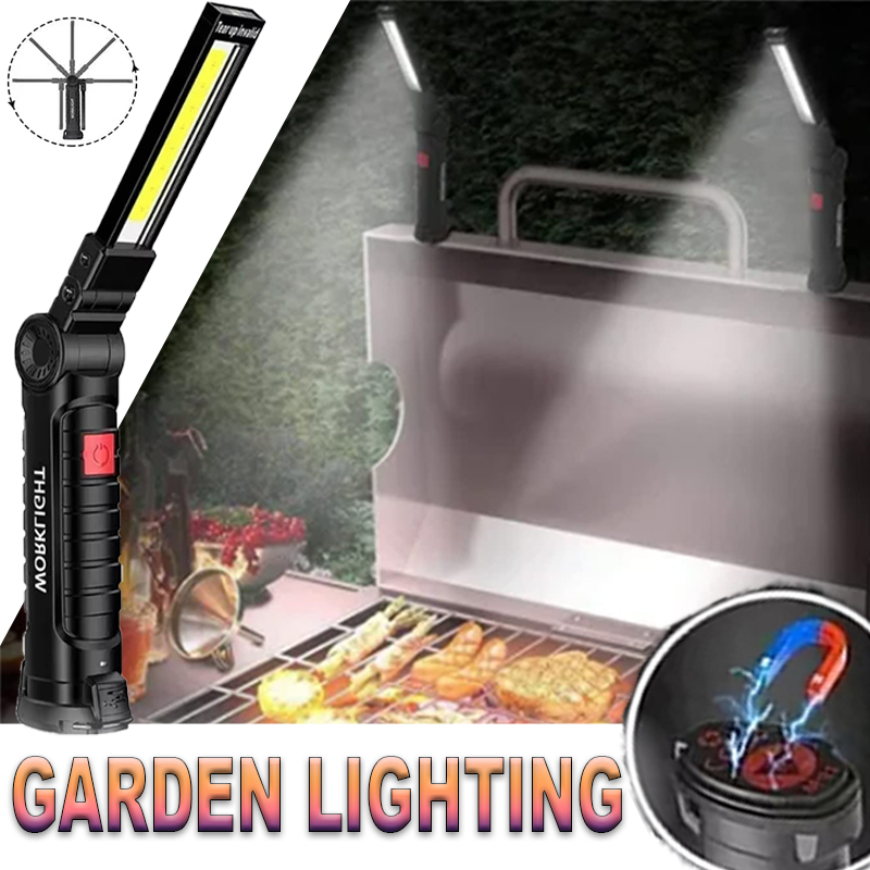 Outdoor Lighting B&Q - Portable LED Flashlight with Magnetic Hook