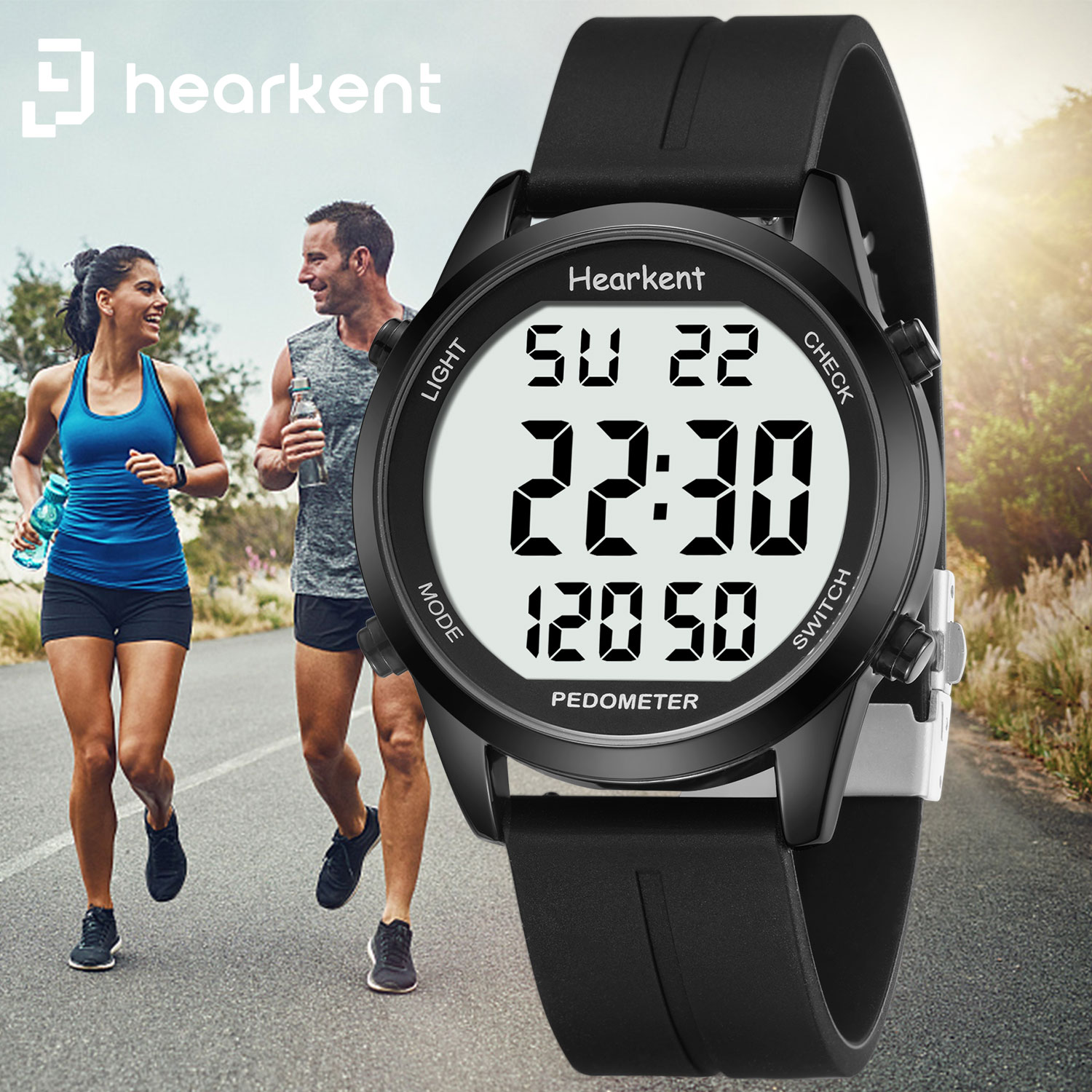 Outdoor Lighting Deck - Hearkent Pedometer Watch Men/Women Outdoors Sports