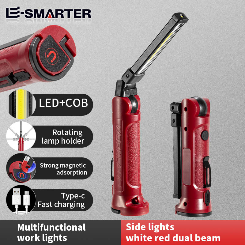 Outdoor Lighting B&Q - COB LED Work Light Rechargeable Folding