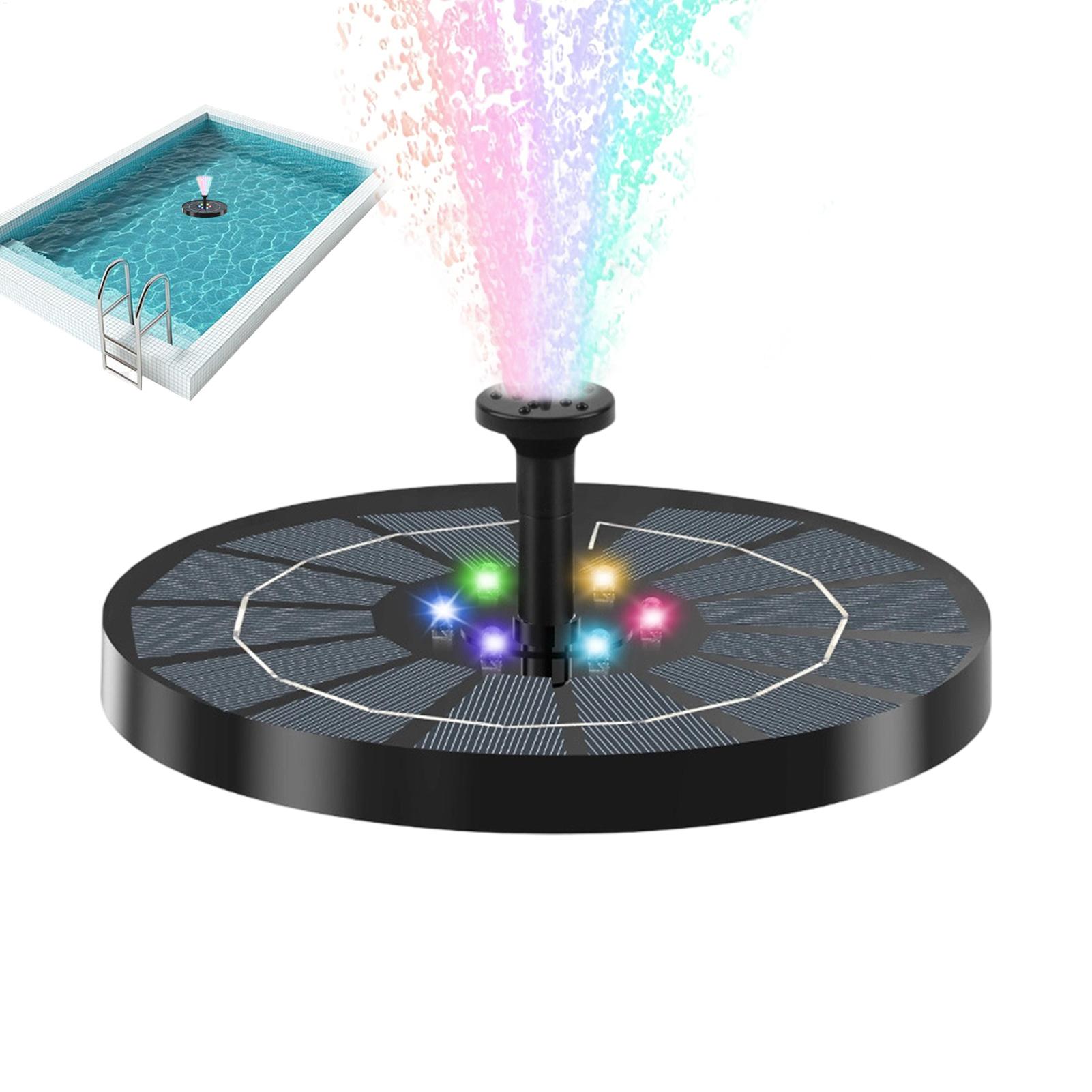 Outdoor Lighting Deck - Bird Bath Fountain with Lights Floating