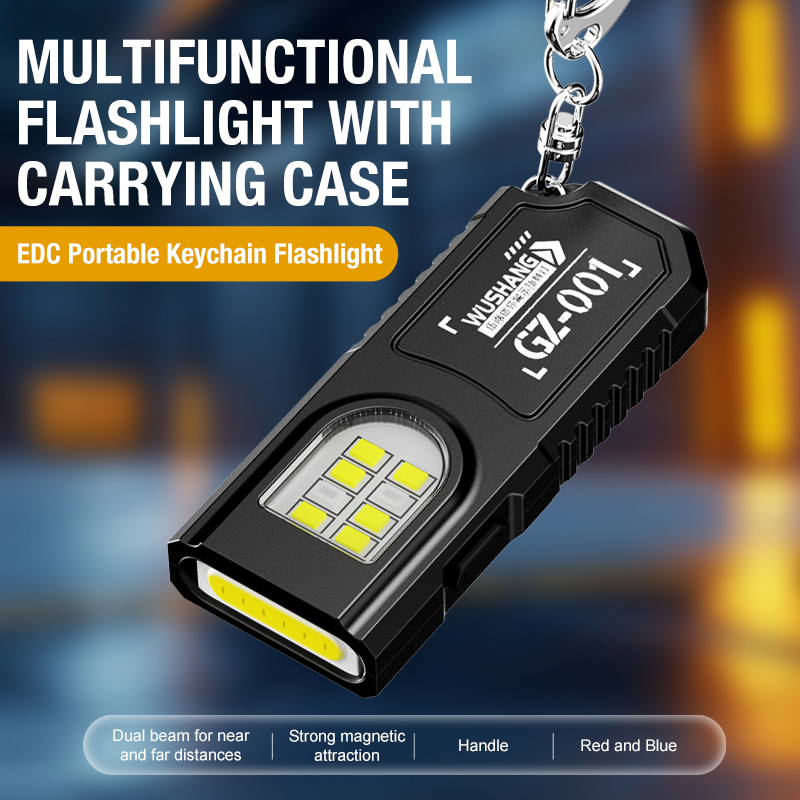 Outdoor Lighting Landscape - Portable Keychain LED COB Flashlight USB