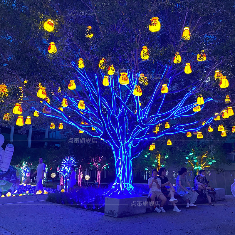 Lucky bag lanterns, money bags - Outdoor Lighting On Trees 评论和价格