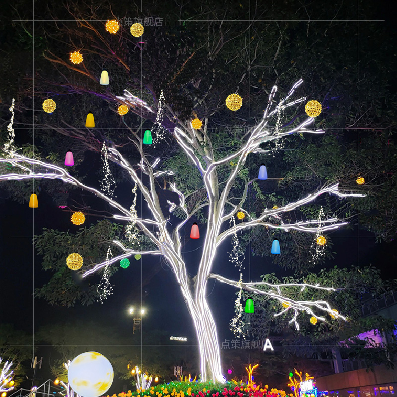 Lucky bag lanterns, money bags - Outdoor Lighting On Trees 评论和价格