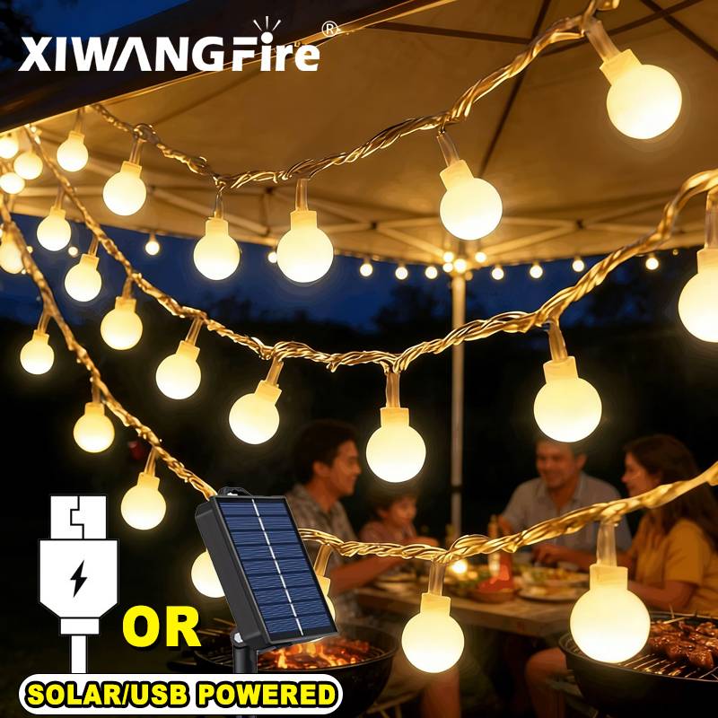 3-10M Solar/USB/Battery String - Outdoor Lighting For Christmas 评论和价格