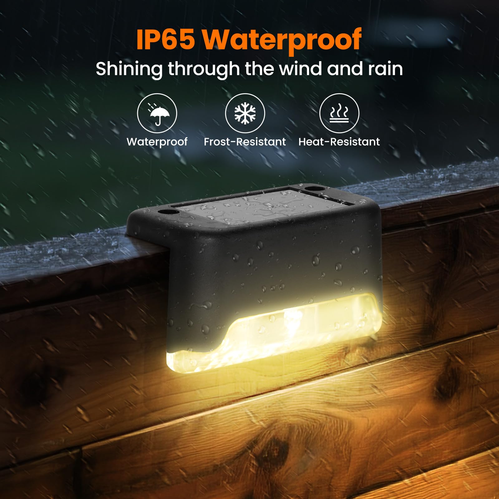 Solar Deck Lights, 8 Pack LED  - Deck Step Light 评论和价格