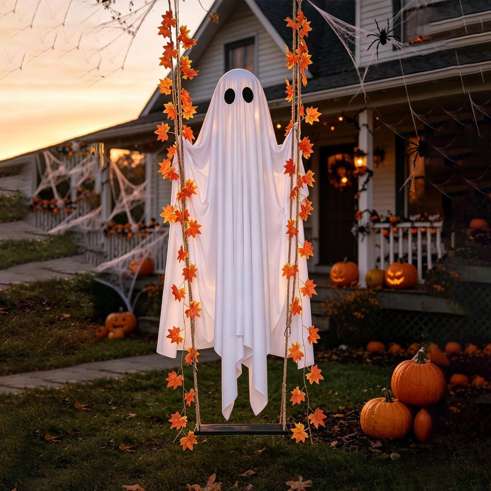 Swinging Ghost Light Up Spooky - Outdoor Lighting Remote Control 评论和价格