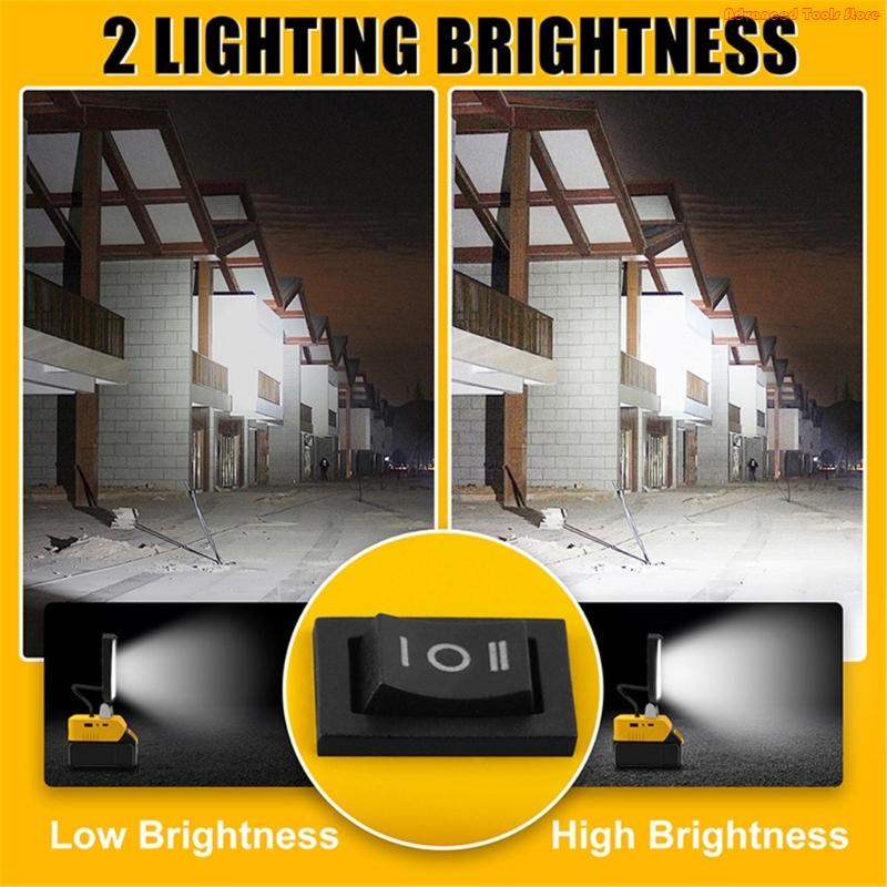 2Pcs Cordless LED Work Light F - Outdoor Lighting Jobs 评论和价格