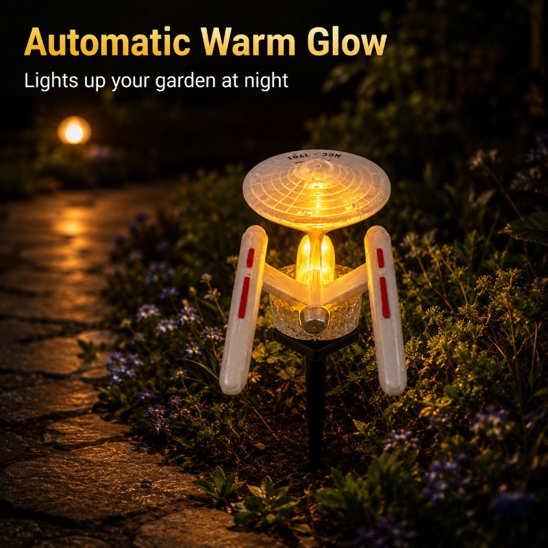 Star Trek USS Enterprise Solar - Outdoor Lighting Under Pergola 评论和价格