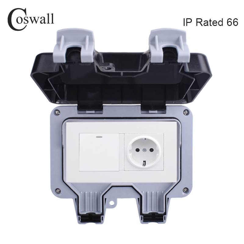 Coswall IP66 Weatherproof Wate - Outdoor Lighting Wall Mount 评论和价格