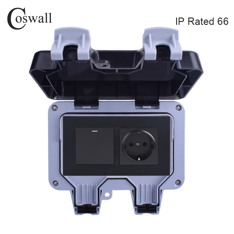 Coswall IP66 Weatherproof Wate - Outdoor Lighting Wall Mount 评论和价格