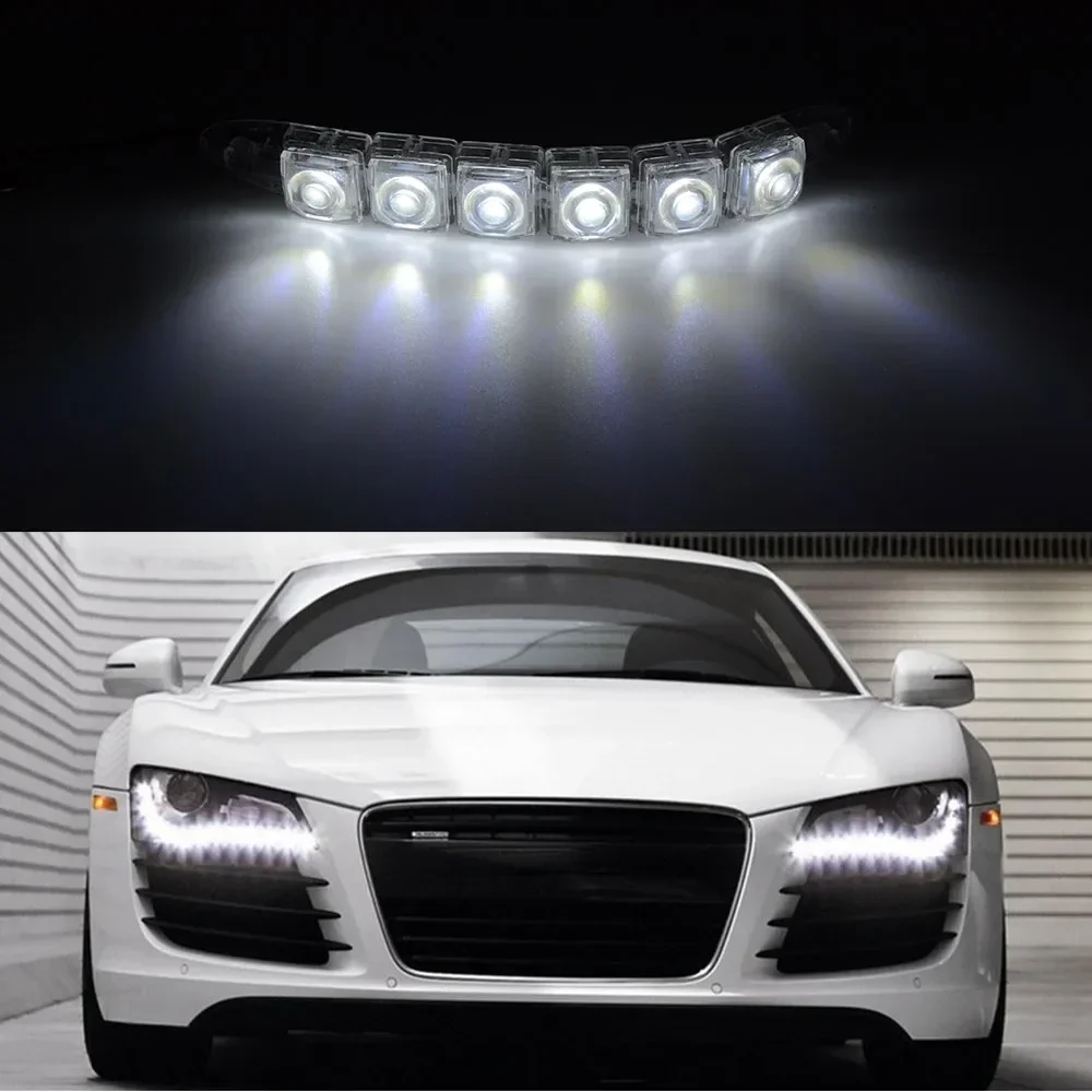 2PCS LED Waterproof DRL Light  - Waterproof Led Strip 评论和价格