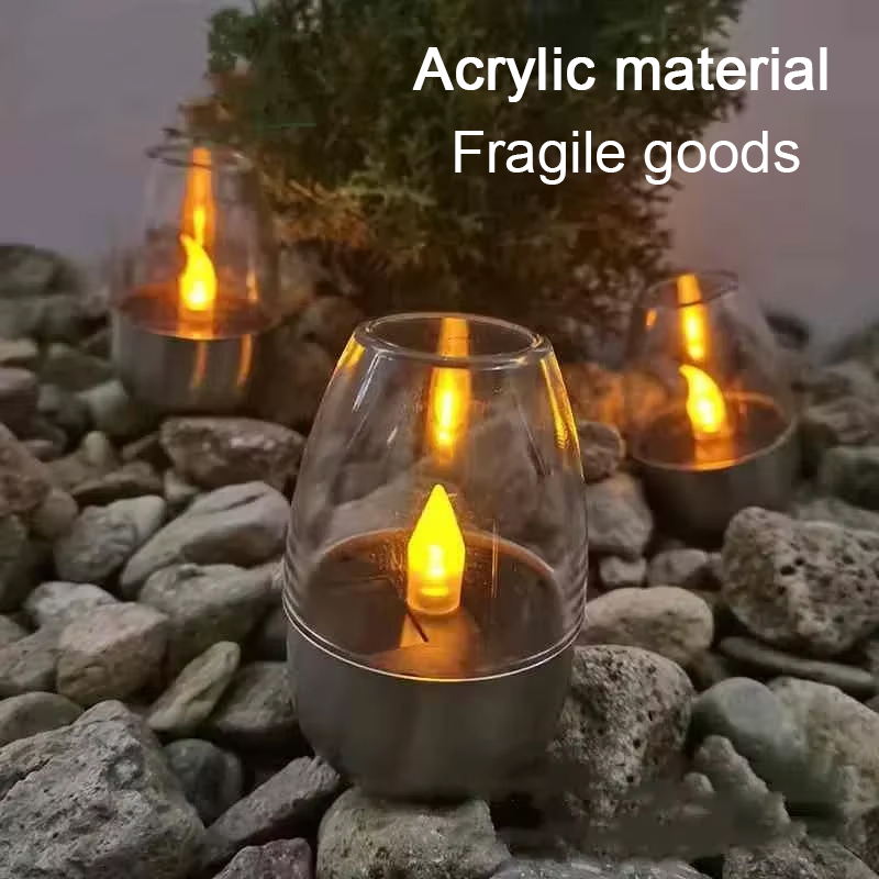 LED Solar Candles Light Flamel - Outdoor Lighting Under Pergola 评论和价格