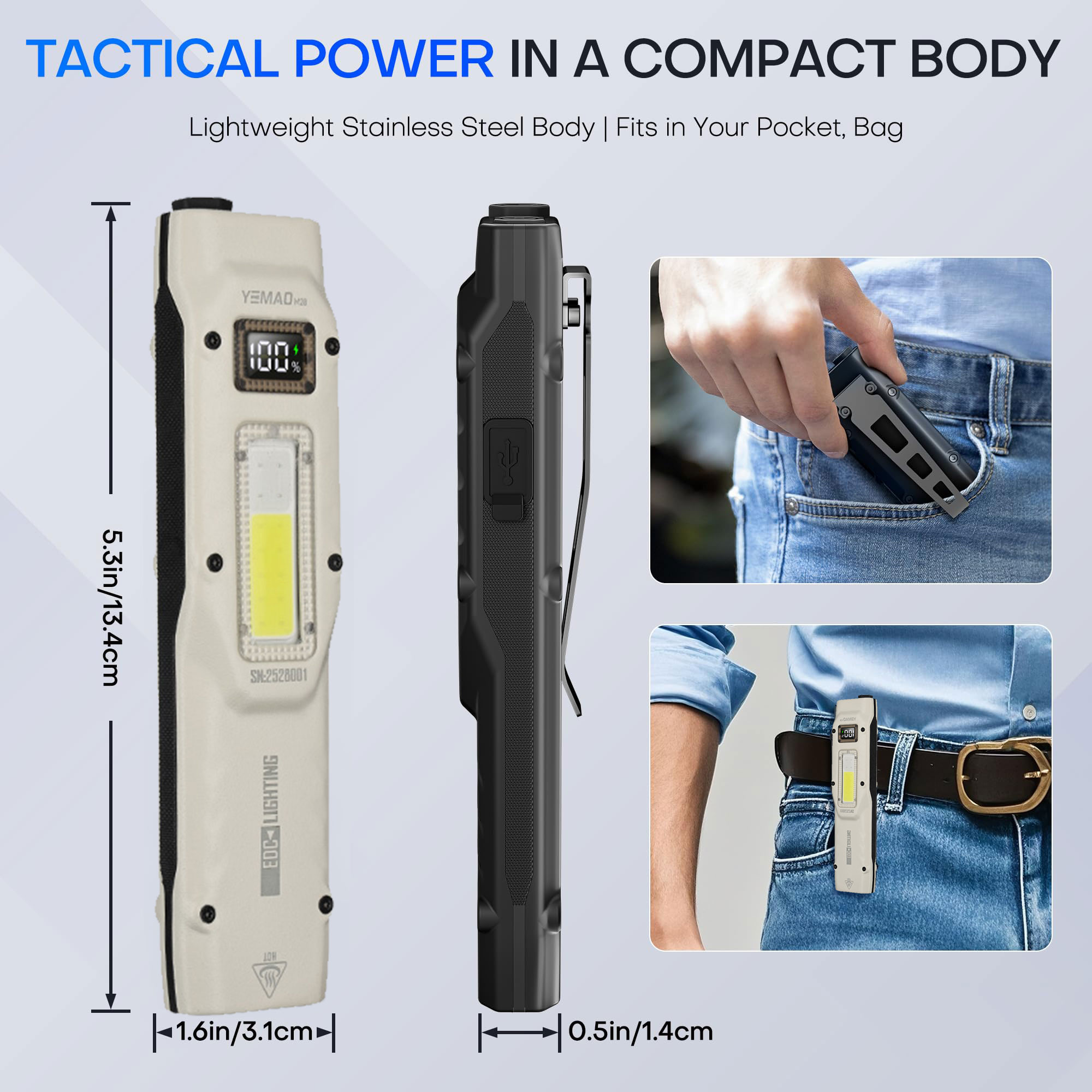 Portable 880LM YEMAO M28 Ultra - Outdoor Lighting B&Q 评论和价格