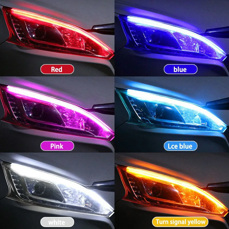 2 Pcs Car DRL Flexible Waterpr - Waterproof Led Strip 评论和价格