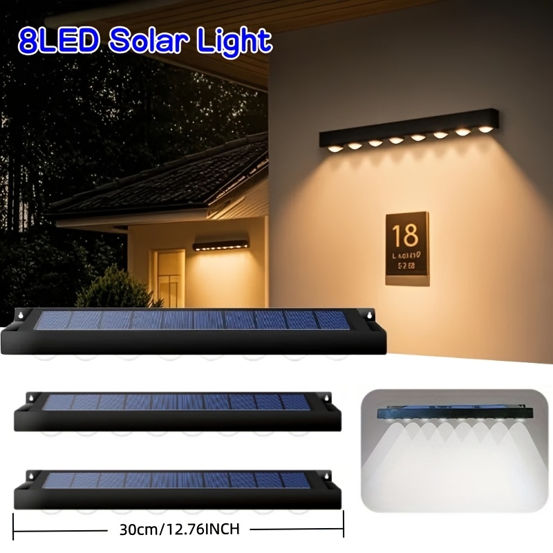 1/2/4Pcs Solar Sign Lights Out - Outdoor Lighting On Fence 评论和价格