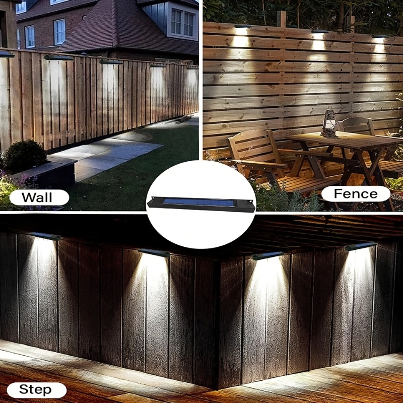 1/2/4Pcs Solar Sign Lights Out - Outdoor Lighting On Fence 评论和价格