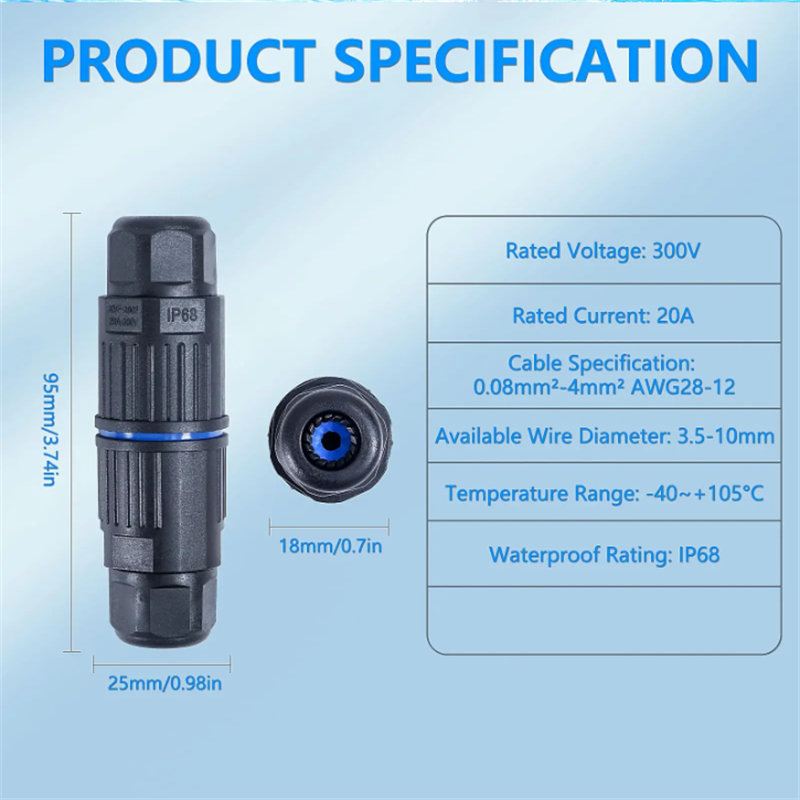 IP68 Waterproof Joint Wire Qui - Outdoor Lighting Connectors 评论和价格