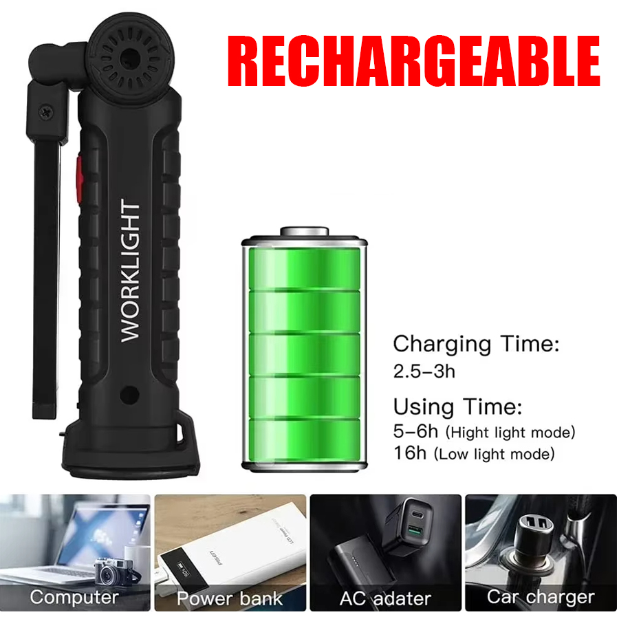 Portable LED Flashlight with M - Outdoor Lighting B&Q 评论和价格