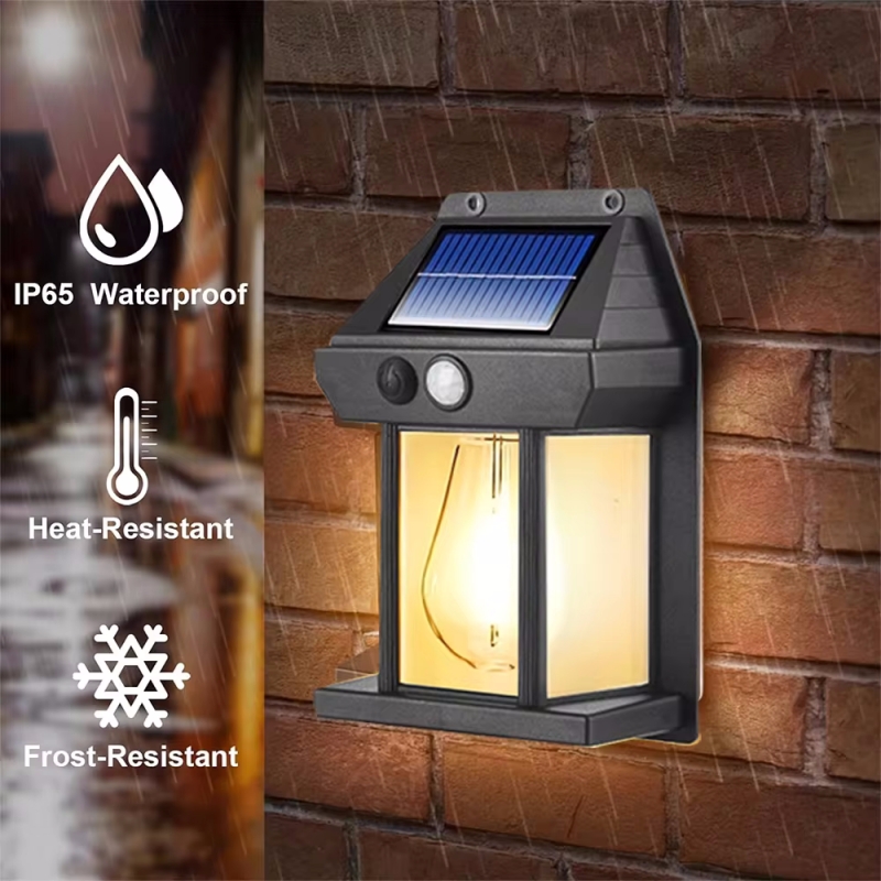 Solar Wall Light Outdoor Water - Outdoor Lighting On Fence 评论和价格