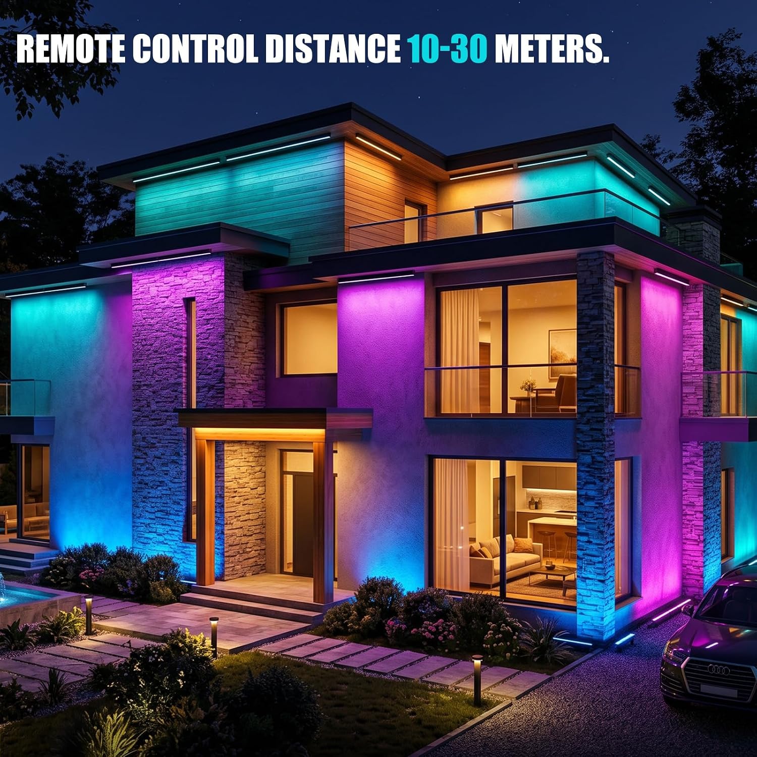 2Pack RGB Wall Washer Lights 1 - Outdoor Lighting Remote Control 评论和价格