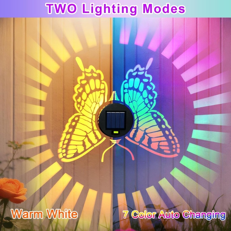 Decorative Solar Butterfly Lig - Deck Step Light 评论和价格