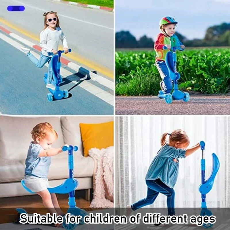2-in-1 Kids Kick Scooter with  - Outdoor Lighting Deck 评论和价格