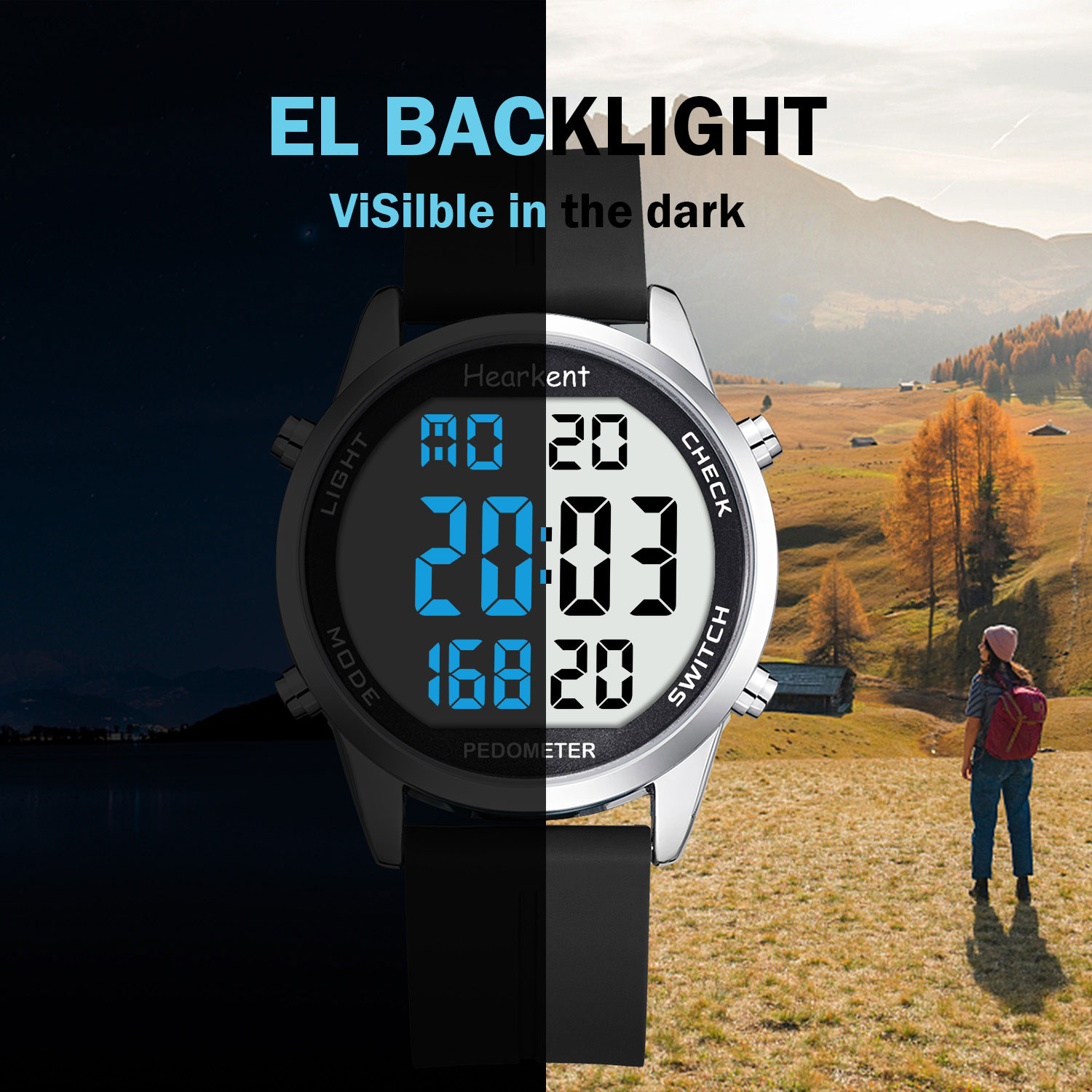 Hearkent Pedometer Watch Men/W - Outdoor Lighting Deck 评论和价格