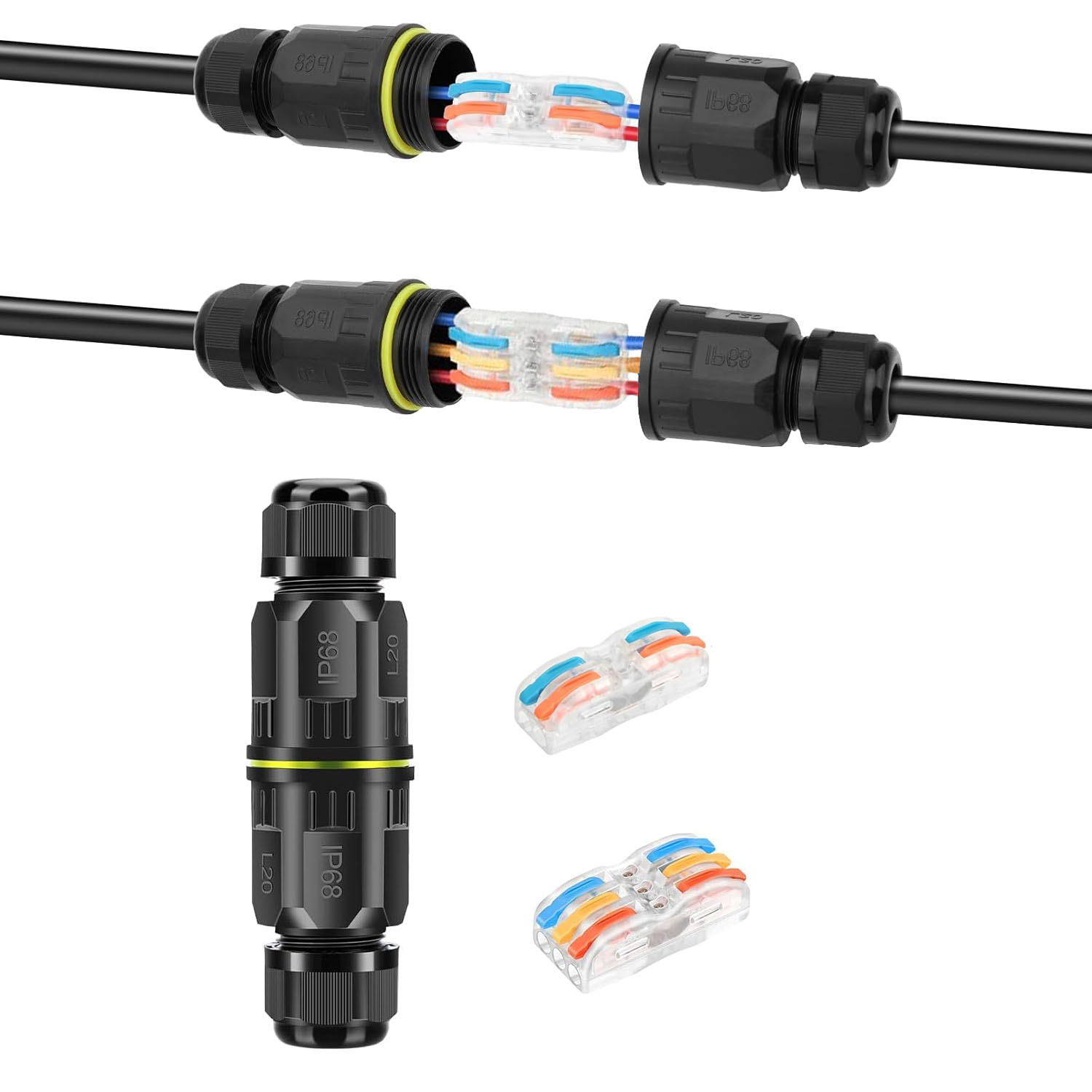 IP68 Waterproof Cable Connecto - Outdoor Lighting Connectors 评论和价格