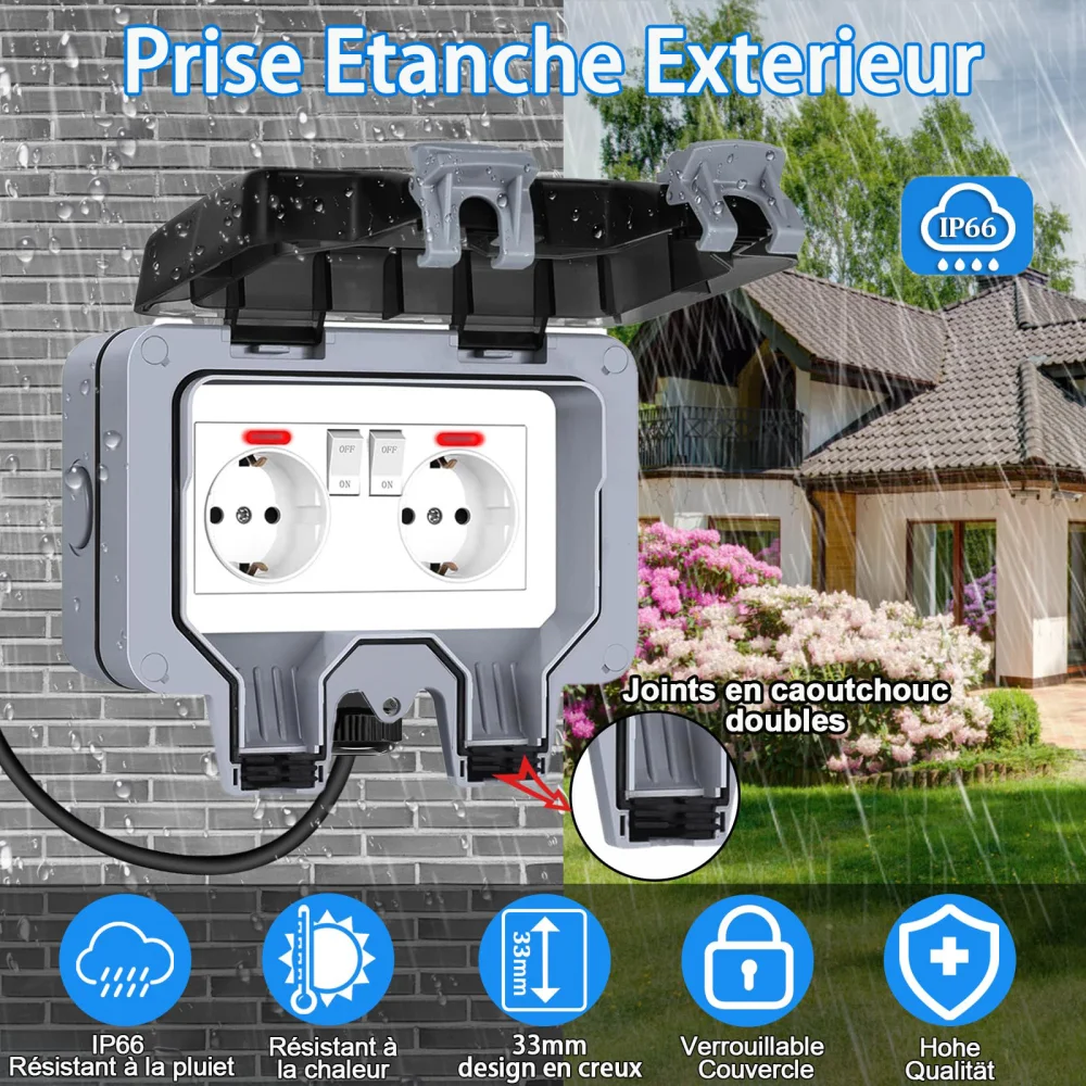 European-Style Outdoor Socket  - Outdoor Lighting Wall Mount 评论和价格