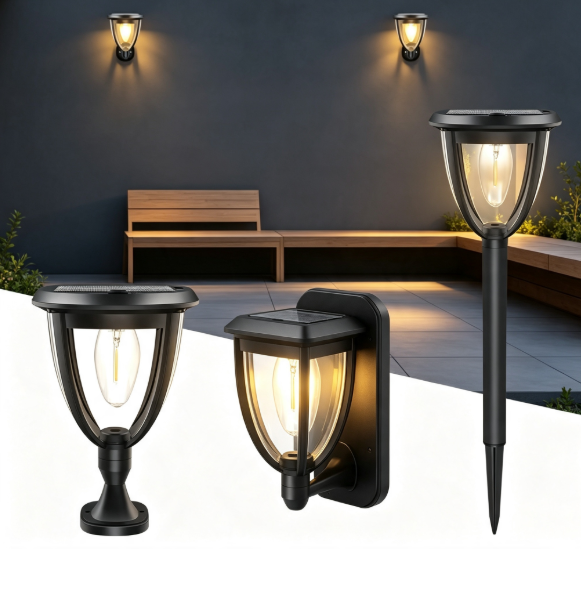 2PCS Outdoor Solar Light, Sola - Outdoor Lighting Wall Mount 评论和价格