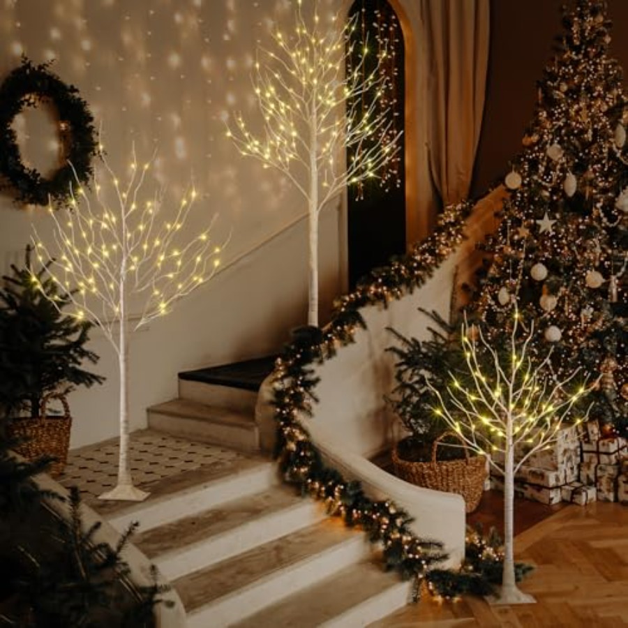 LED Birch Tree Light Set For I - Outdoor Lighting On Trees 评论和价格