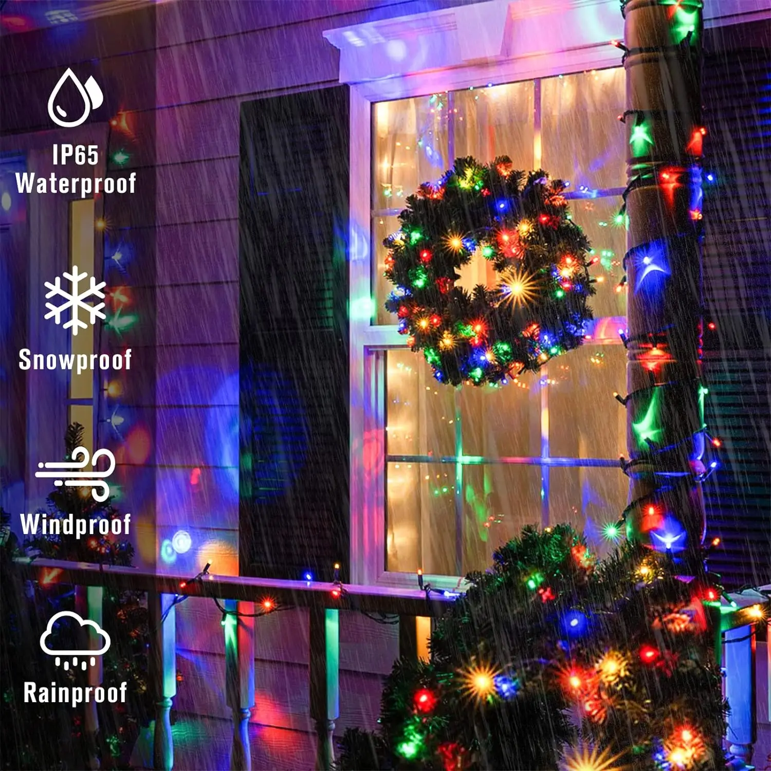 LED Solar Light String 8 Funct - Outdoor Lighting Under Pergola 评论和价格