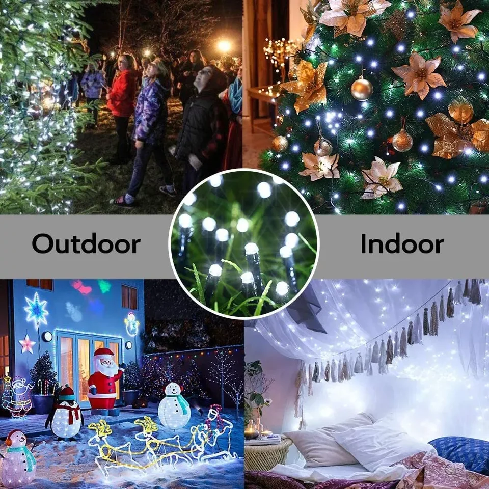 LED Solar Light String 8 Funct - Outdoor Lighting Under Pergola 评论和价格