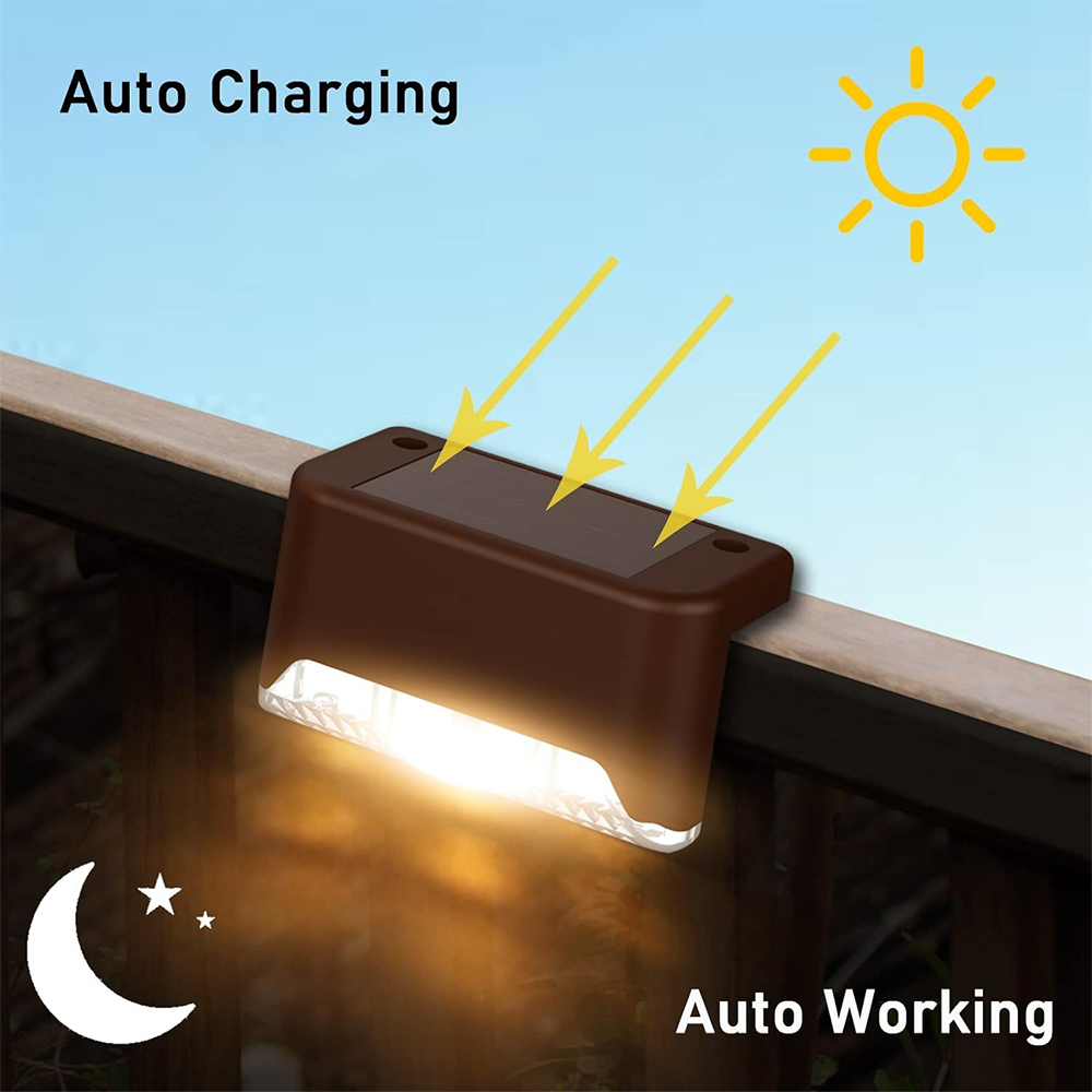 1-20PCS Warm White LED Solar S - Outdoor Lighting On Fence 评论和价格