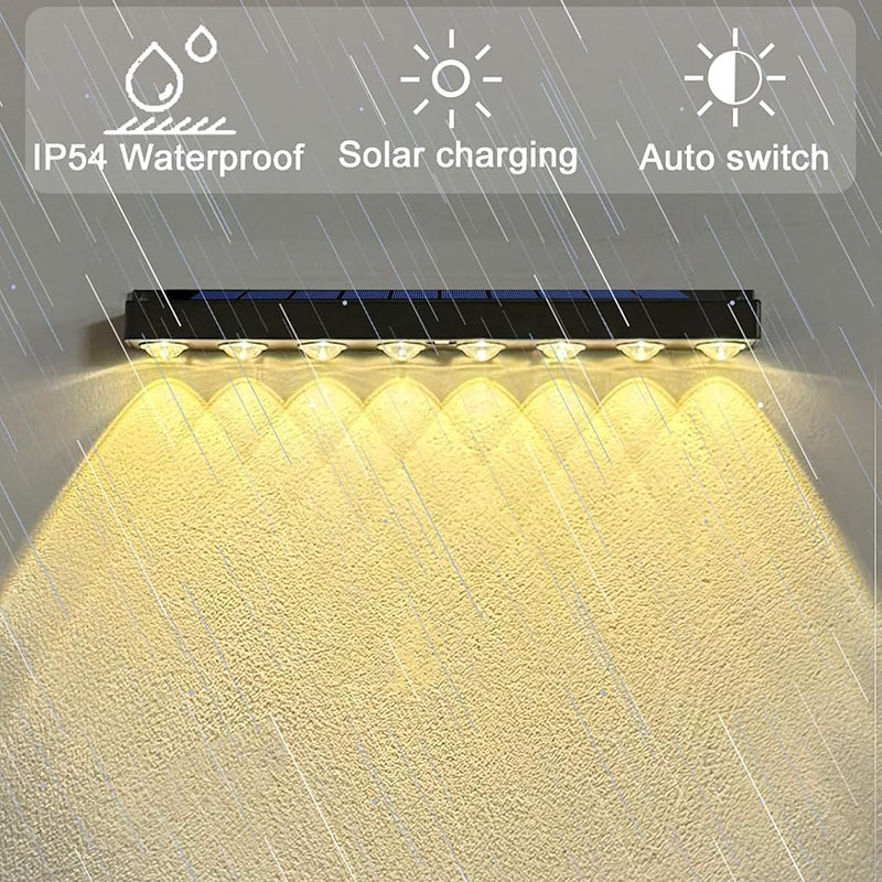 1/2 PCS Solar Outdoor Sign Wal - Outdoor Lighting On Fence 评论和价格