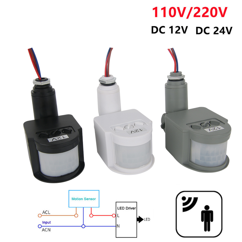 12V Motion Sensor 220V/110V PI - Outdoor Lighting Wall Mount 评论和价格