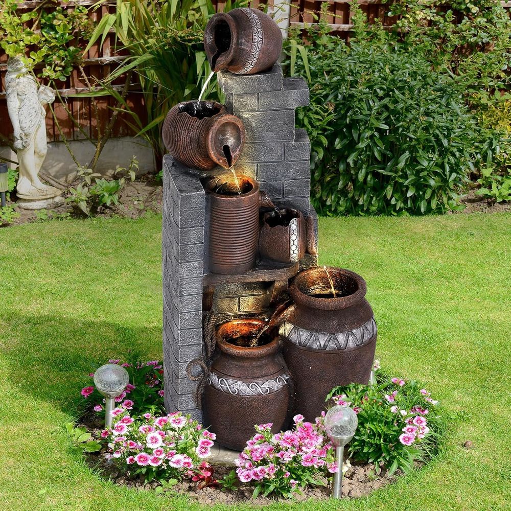 6-Tier Outdoor Indoor Resin Fl - Outdoor Lighting Deck 评论和价格