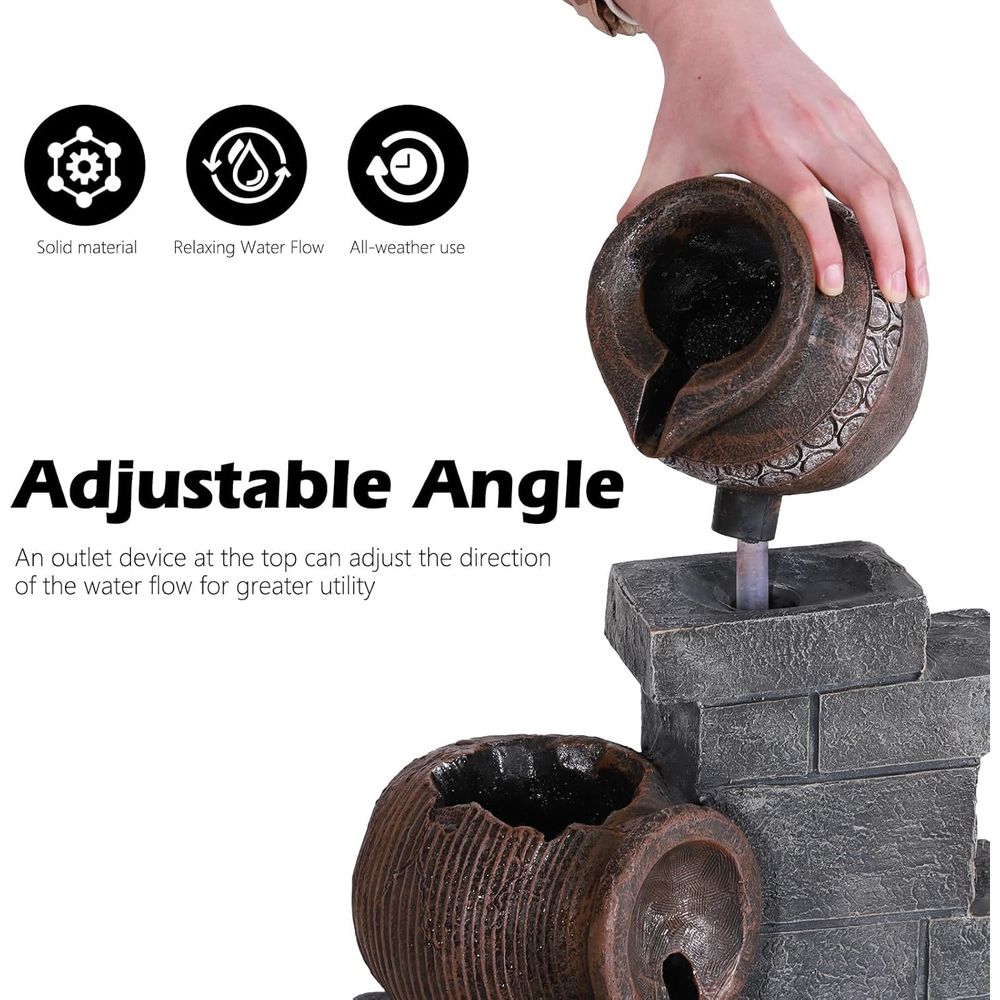 6-Tier Outdoor Indoor Resin Fl - Outdoor Lighting Deck 评论和价格