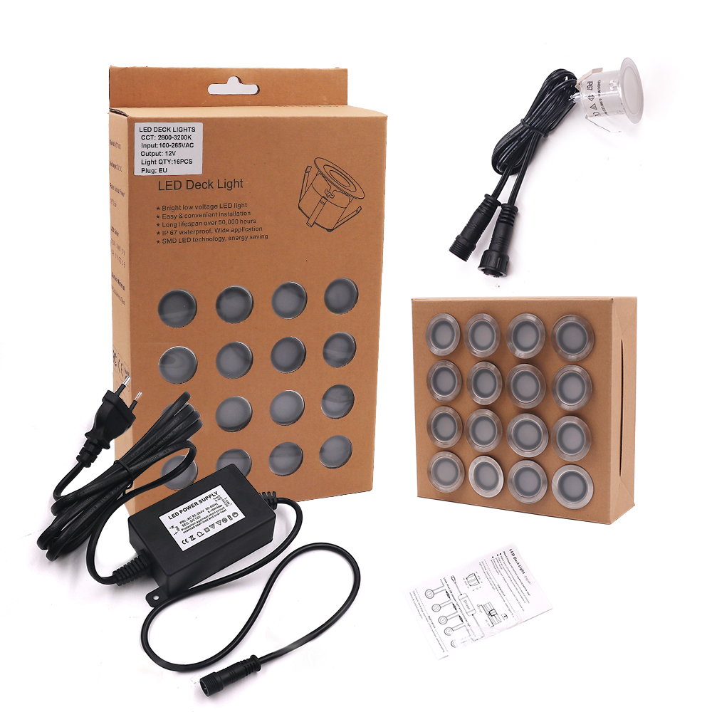 DC12V RGB LED Deck Light IP67  - Deck Step Light 评论和价格