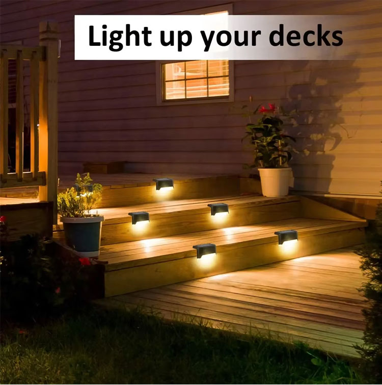 Waterproof Solar-powered Fence - Deck Step Light 评论和价格