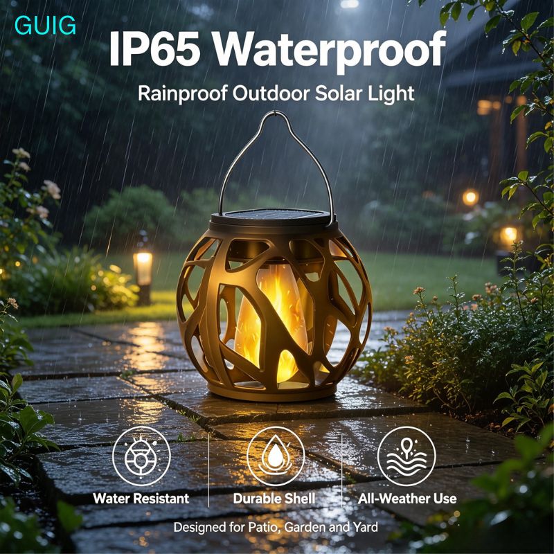 1/2/4 Pack Solar Hanging Flame - Outdoor Lighting On Trees 评论和价格