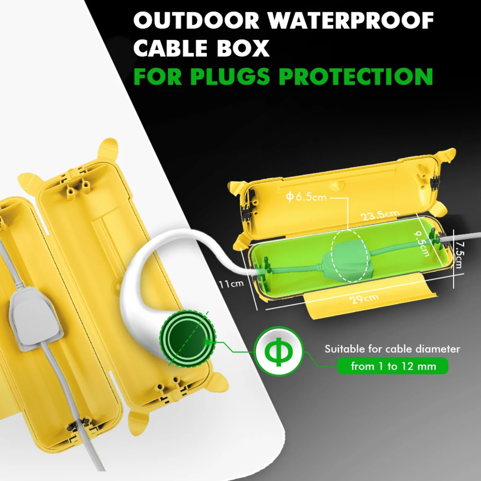 IP44 Outdoor Extension Cord Co - Outdoor Lighting Electrical Box 评论和价格