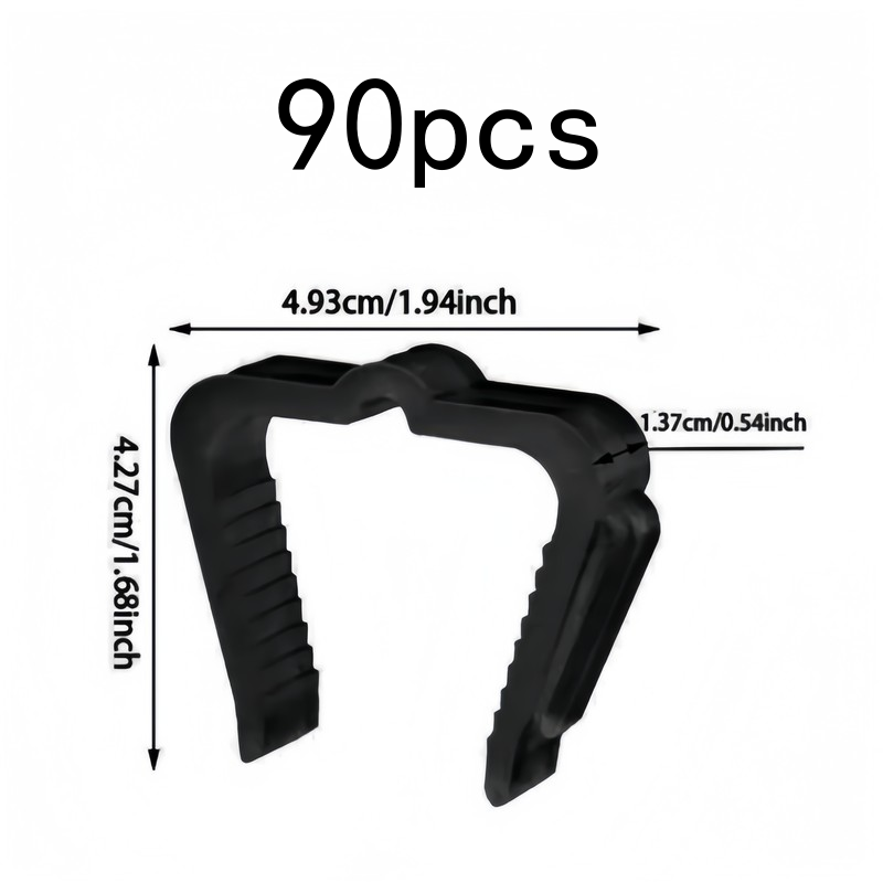 90 pcs Black Outdoor Light Cli - Outdoor Lighting On Fence 评论和价格