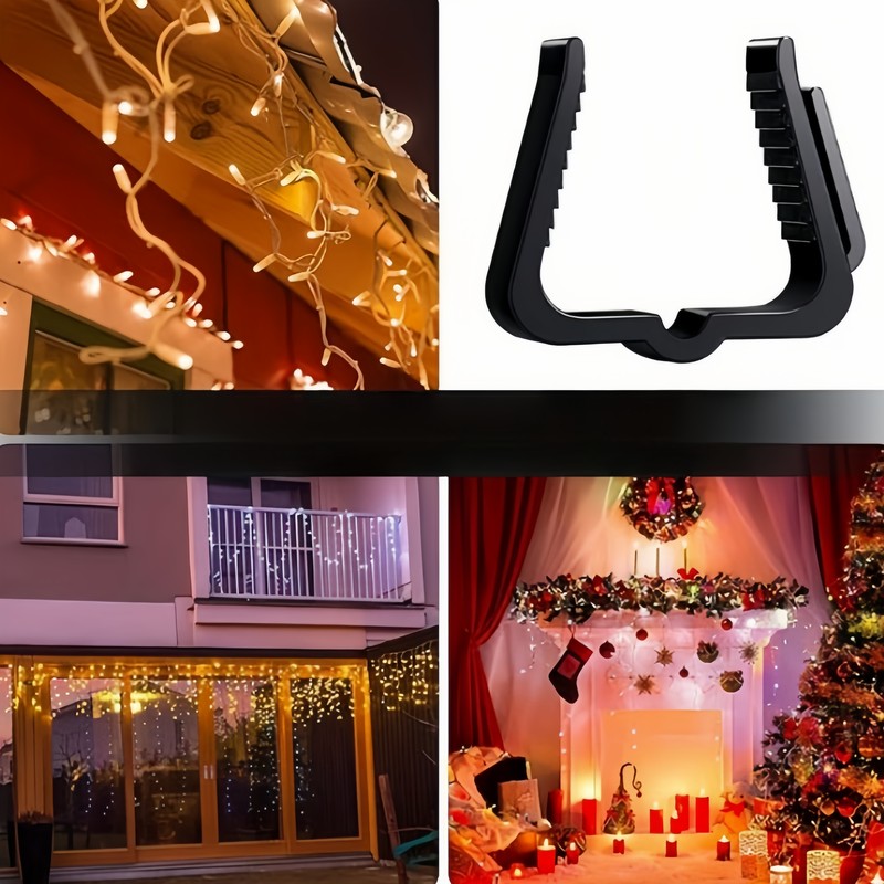 90 pcs Black Outdoor Light Cli - Outdoor Lighting On Fence 评论和价格