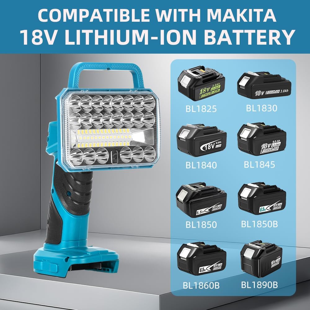 18W 2000LM Cordless LED Flashl - Outdoor Lighting Jobs 评论和价格