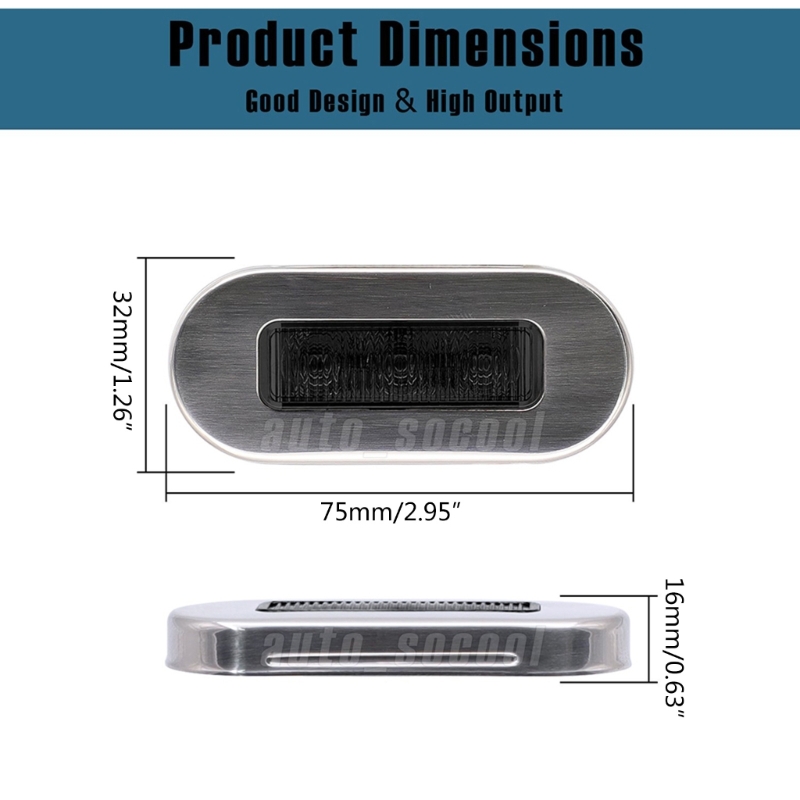 4 Pack 12V Boat Courtesy Light - Deck Step Light 评论和价格
