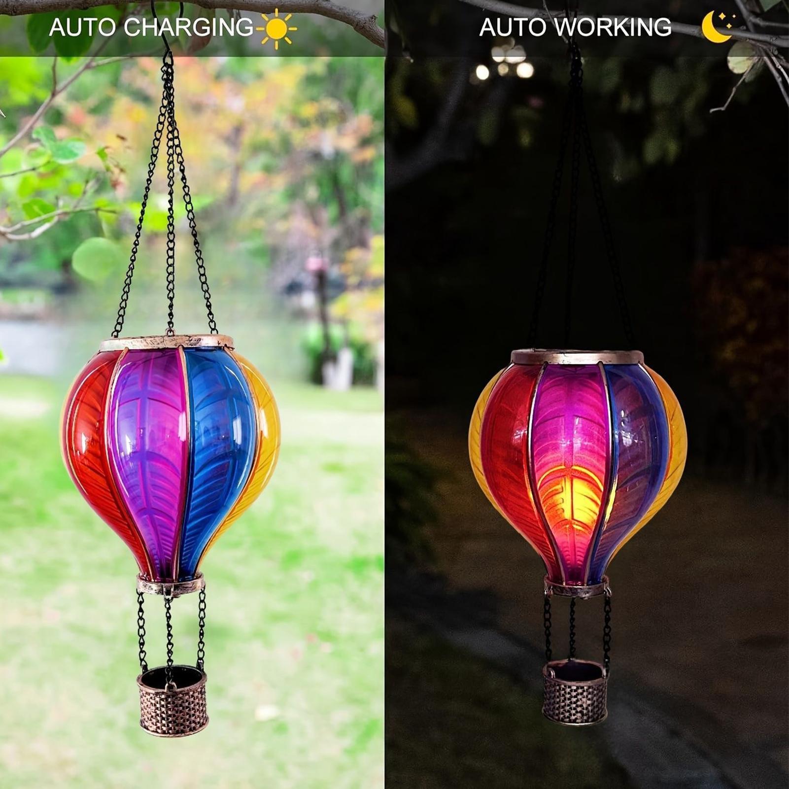 Hot Air Balloon Lanterns Solar - Halo Outdoor Lighting 评论和价格