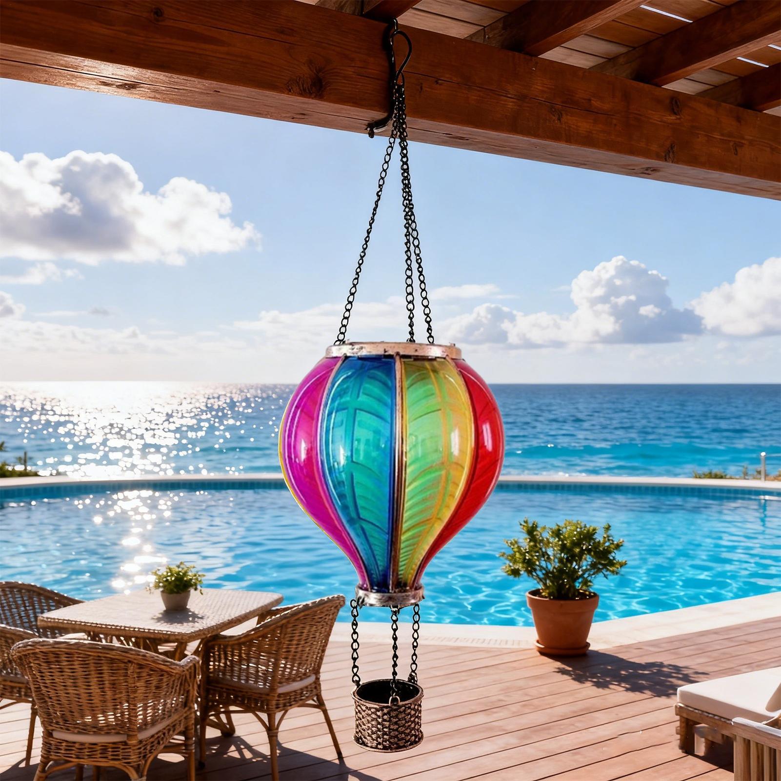 Hot Air Balloon Lanterns Solar - Halo Outdoor Lighting 评论和价格