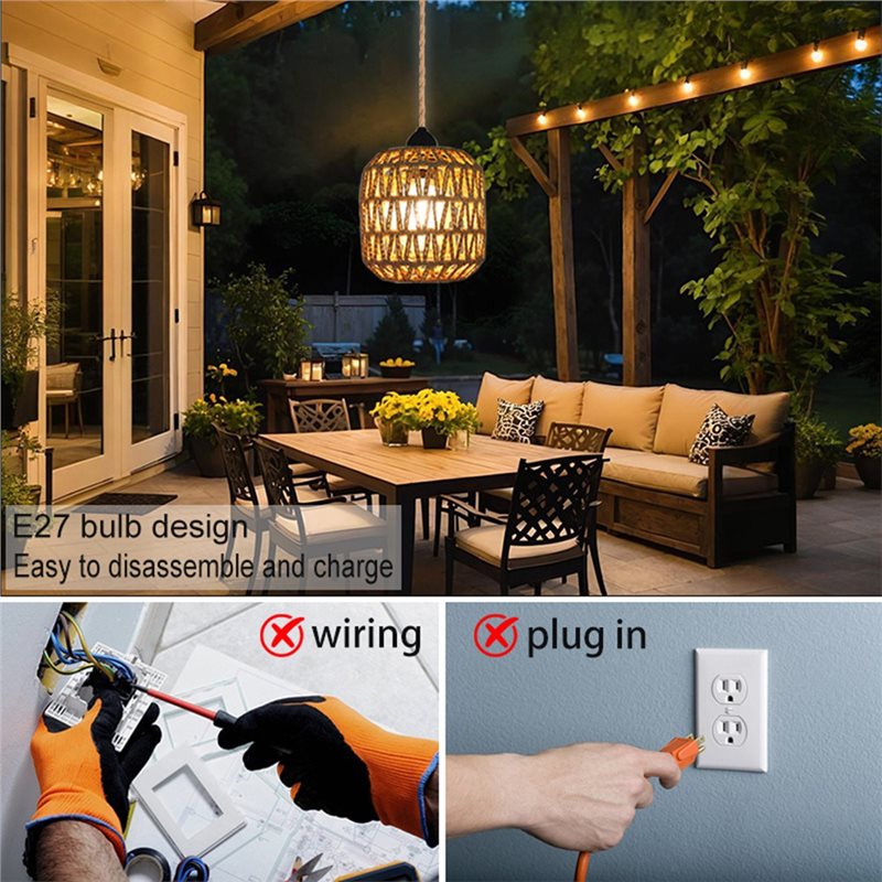 SHGO-Battery Powered Outdoor C - Outdoor Lighting Chandelier 评论和价格